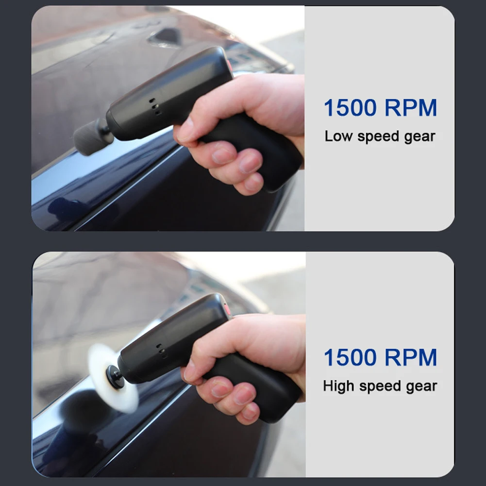 1500r/min Cordless USB Recharging Car Auto Scratch Repairs Machine Home Household Car Polishers Eccentric Waxing Machine