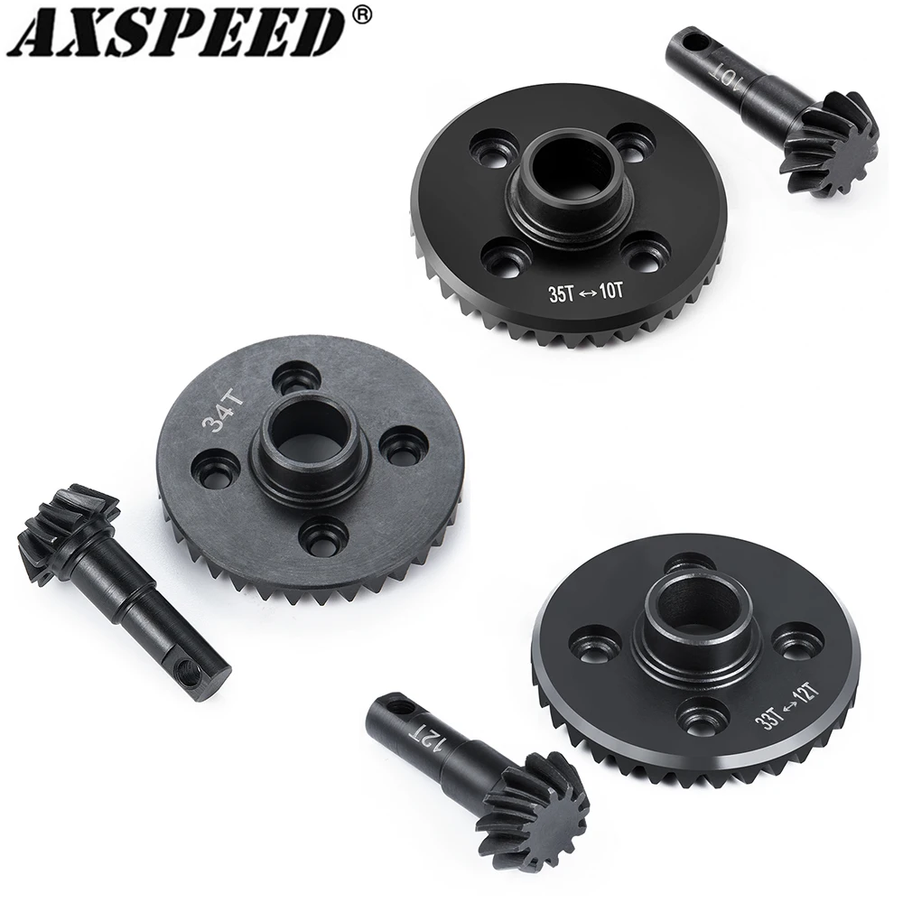 AXspeed 4 Mozzi Beadlock In Metallo Per RC Crawler 1/18 TRX4M E 1/24 SCX24 - Colore Titanio, Fresatura CNC