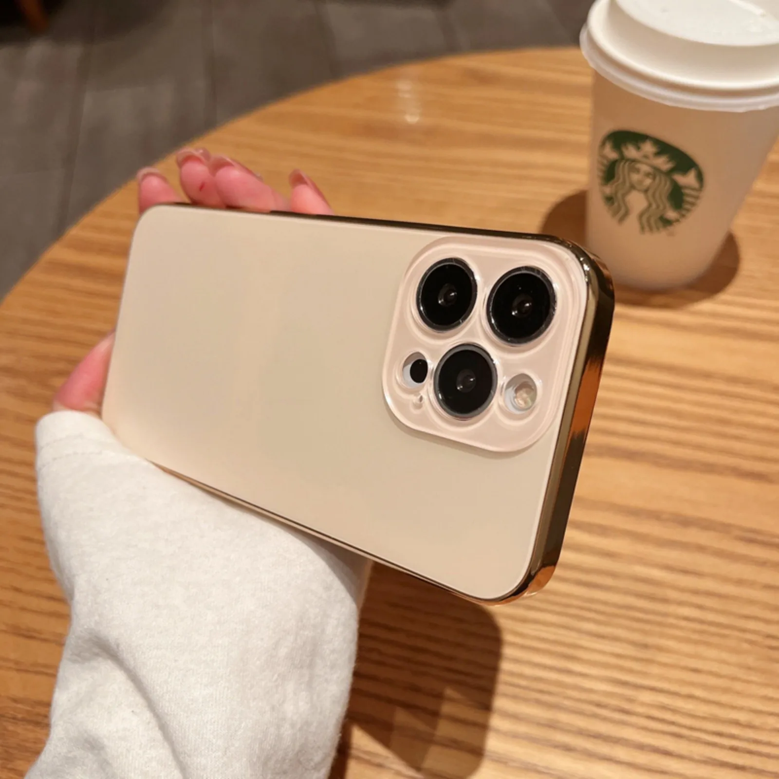 thumbnail image 1 of Original AG Silicone Matter Plating Bumper Phone Case For iPhone 15 14 13 12 Pro Max 11 ProMax + Plus Lens Protect Back Cover, 1 of 5