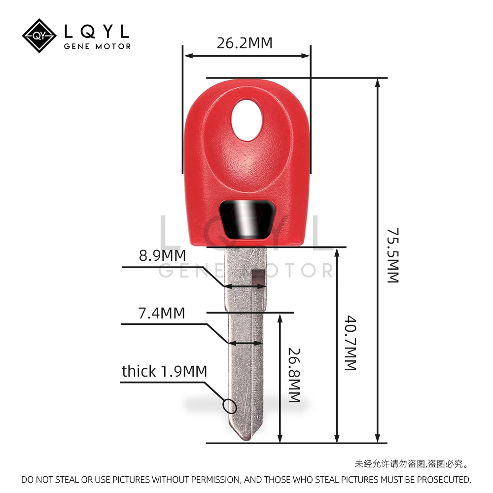 LQYL New Blank Key Motorcycle Replace Uncut Keys For Ducati 748 749 848 999 1098 1198 Monsters 600 620 696 900 1000 S2R S4R ST3