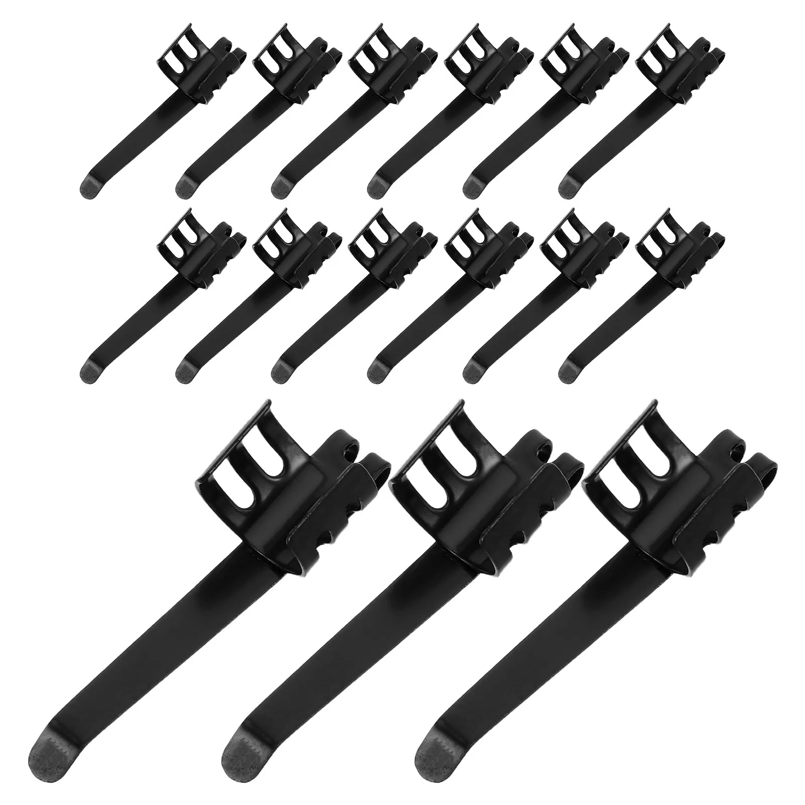 20Pcs 금속 손전등 벨트 클립 캠핑 하이킹 수리를위한 이동식 교체 포켓 버클 홀더 야외 토치 클립