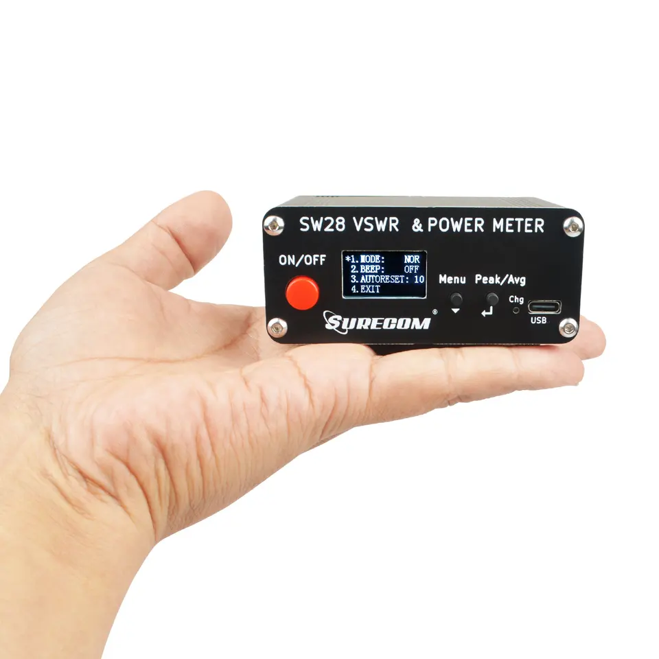 Mcbazel Surecom SW-112HF RF-Leistungsmesser – 1,5-60MHz, 120W, Mit VSWR & LED, 50 Ohm, Analoges Messgerät