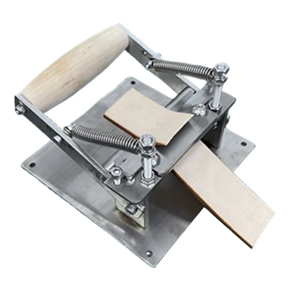 

DIY Leather Strips Belt Thinning Machine 304 Stainless Steel Leather Splitter Machine Manual Cutting Peeler Rolling Bearing Tool