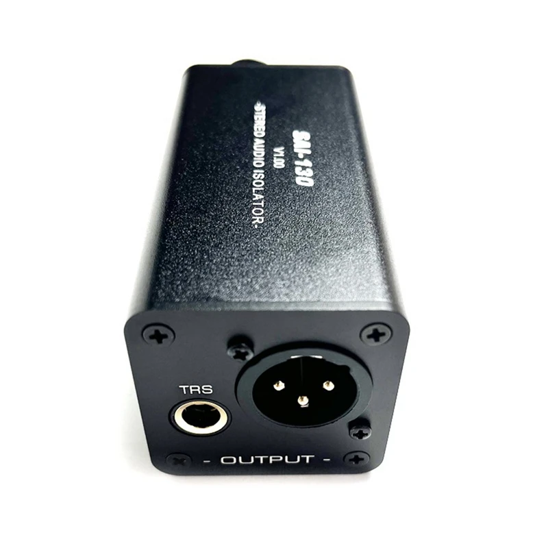 Audio Isolator Noise Reduction,Eliminates Current Noise,DI Grounding Box,6.5 XLR Mixer Audio Isolator 4