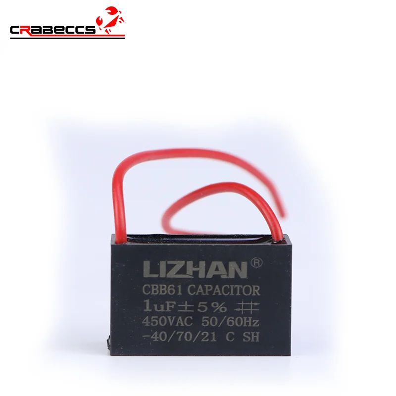 CBB61 Capacitor 450V 0.8UF-25UF Start Capacitance AC Fan Capacitor 1UF/1.2UF/1.5UF/1.8UF/2UF/2.2UF/2.5UF/3UF/3.5UF/4UF/5UF/20UF