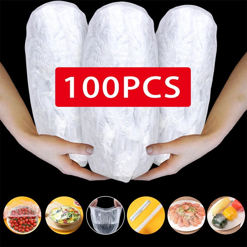 50pcs Reusable Elastic Food Covers – Colorful BPA-Free Plastic Bowl Covers, 25cm (Medium)