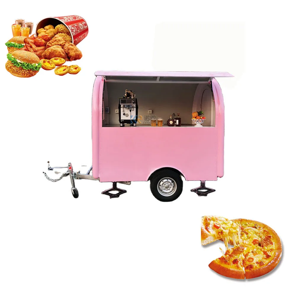 

Уличный грузовик для мороженого, фургон для фаст-фуда, хот-дог, Коммерческий мобильный трейлер для продажи пиццы, суши, фургон для кофе-машины эспрессо