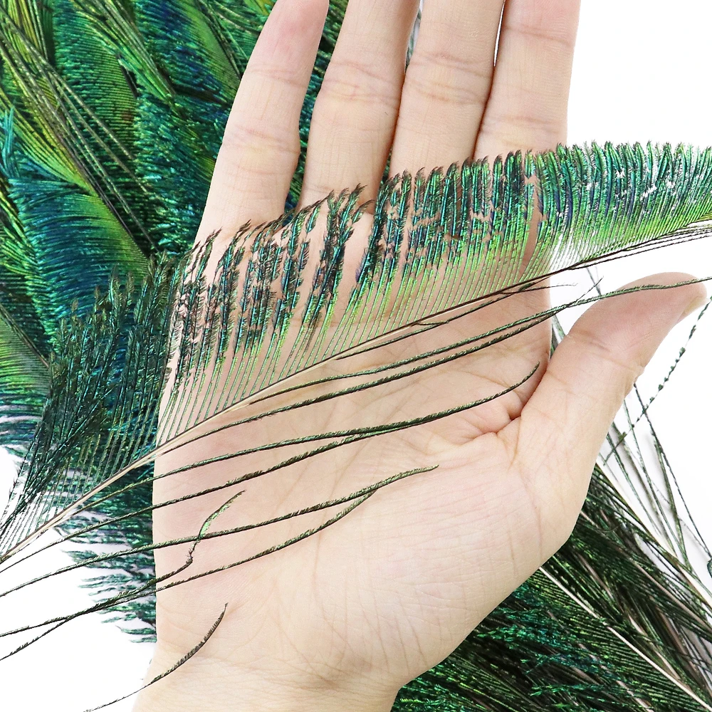 Craft feathers natural peacock sword feathers 30-35cm for DIY crafts decor carnival creation party wedding home jewelry plumes bulk