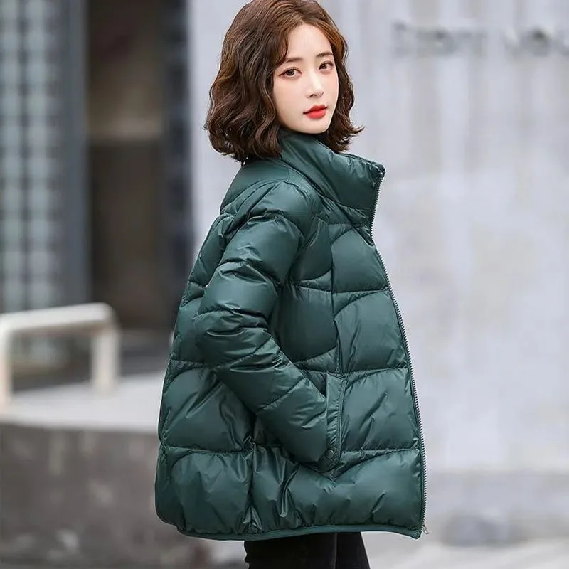2023 New Women Down Jacket Winter Coat Female Short-length Loose Parkas Frivolous Big Size Outwear Warm Fashion Overcoat