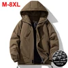 8XL Padded Jackets Men Plus Size Winter Parkas Coat Thicken Warm Black Big Size 7XL Jackets Outwear 1