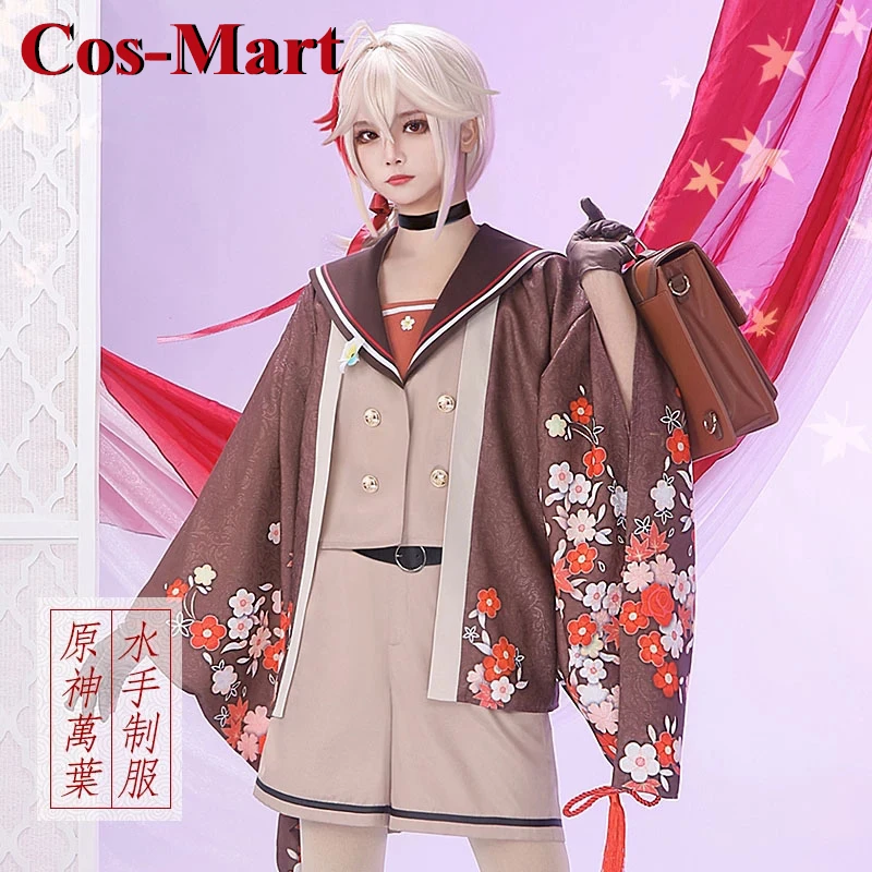 

Косплей Костюм казухи Cos-Mart из игры геншин ударт каэдехара Милая Матросская униформа для визиток