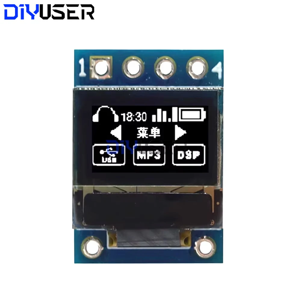 SSD1306 OLED Display 0.42 Inch White 72x40 Pixel I2C SPI Interface Module for Arduino Raspberry Pi DIY Development Board