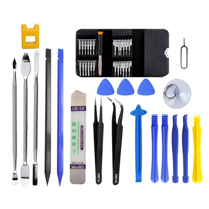 WCS-2X 45 in 1 kit di strumenti di riparazione per telefono cellulare con schermo LCD di apertura per telefono portatile kit di strumenti di riparazione per occhiali da orologio - Image 5