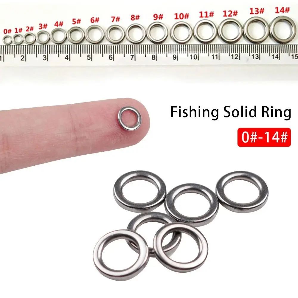 

10-20pcs 304 Stainless Steel Fishing Solid Ring Snap Split Ring 4mm-12mm Jigging Ring Fishing Tackle Heavy Duty Lure Connector