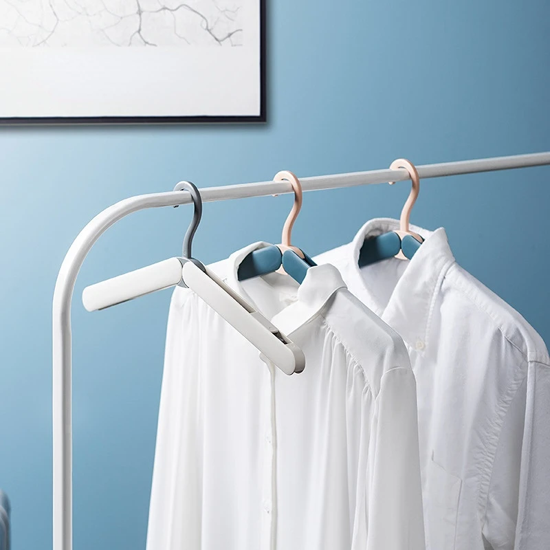 1pc Travel Folding Hanger Portable Hanger Travel Multifunctional Hanger Nordic Style Mini Storage Eco-friendly Hanger 4