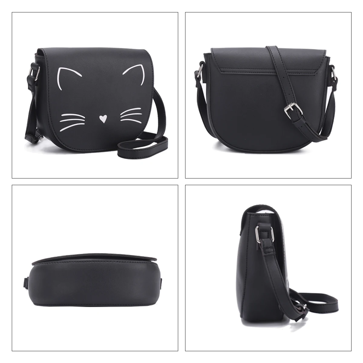 Cat pattern women shoulder bag crossbody bag for girls