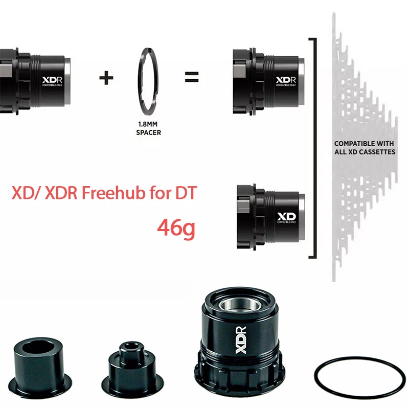

Ratchet XD / XDR Freehub for 12 Speed MTB for Ratchet System Hub 240/350 Bicycle Wheel Hub for XD Cassette 7075 Aluminum 3D CNC