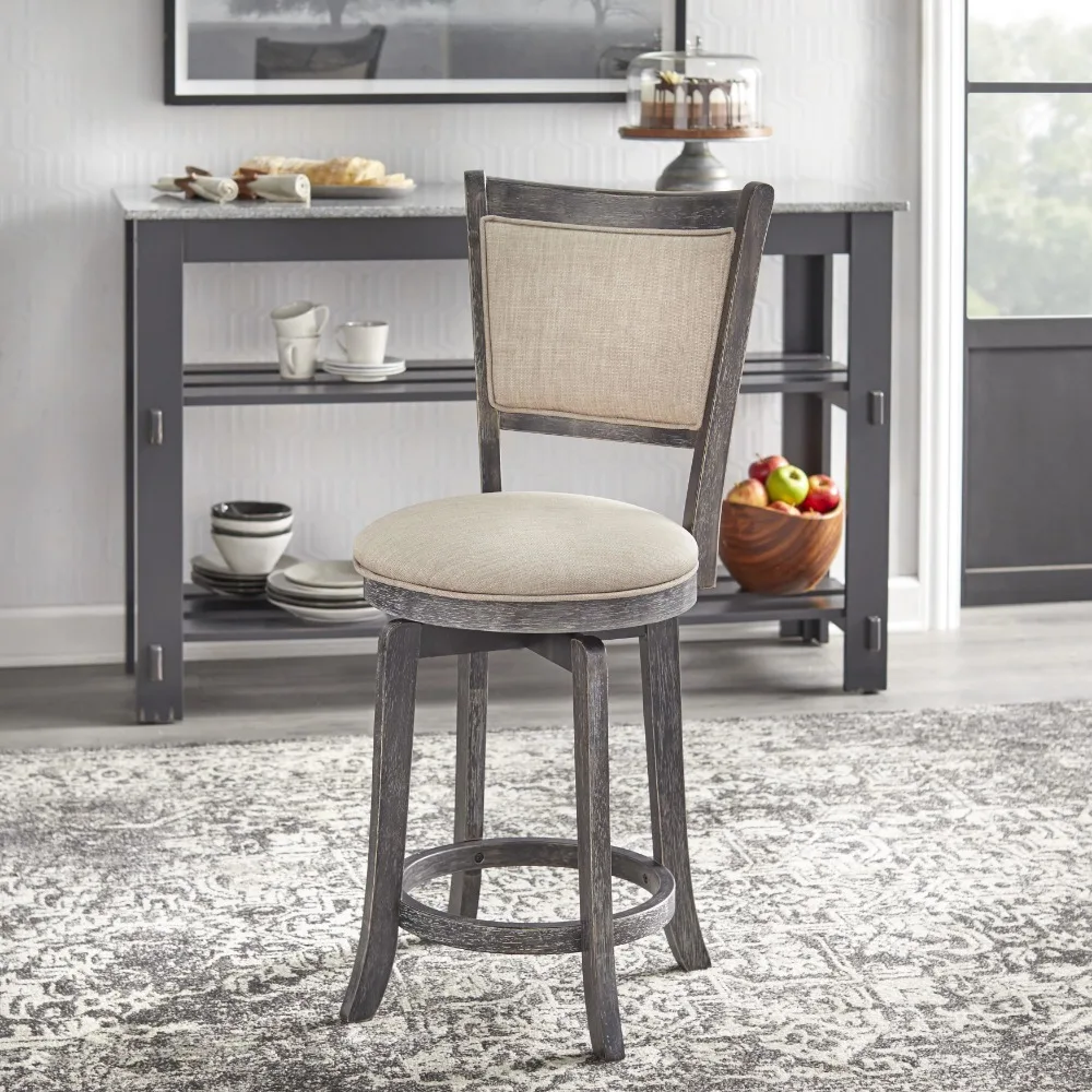 

French Country Swivel Counter Height Stool, Bar Stools