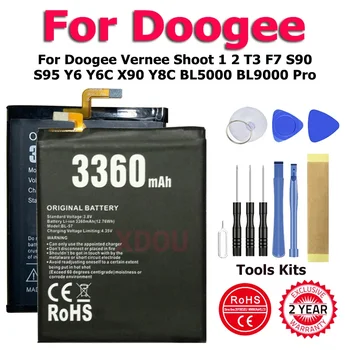 BL-57 BAT16523200 BL5000 BL9000 476180P Battery For Doogee Vernee Shoot 1 2 T3 F7 S90 S95 Y6 Y6C X90 Y8C BL5000 BL9000 Pro