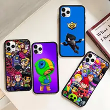 

Hot Game Brawl Stars Phone Case Rubber For iphone 12 11 Pro Max Mini XS Max 8 7 6 6S Plus X 5S SE 2020 XR cover