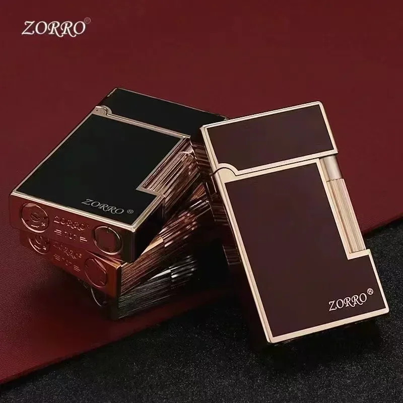 ZORRO 612 Side Wheel Sound Kerosene Lighter Creative Retro Color Shell Windproof Metal Lighter Men's Gift Cigarette Accessories 3