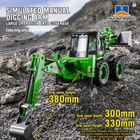 1/14 HUINA 1579 Remote Control Truck Excavator 9CH Loader Two-way Forklift Sound Light Simulation Engineering Car Model Kids Toy 2