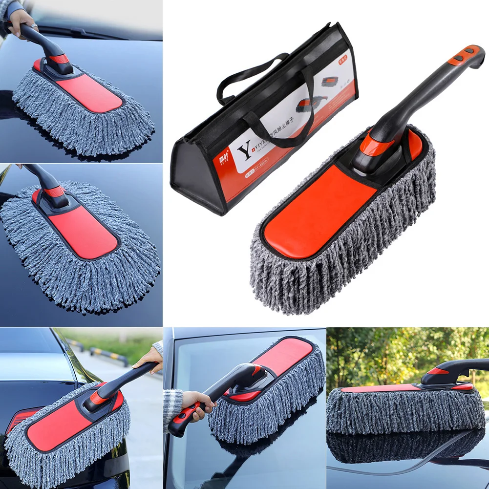 Car Duster Exterior with Extendable Handle Car Cleaning Tool Dust Remover  Soft Non-Scratch Cleaning Brush for Car Home Dusting - AliExpress