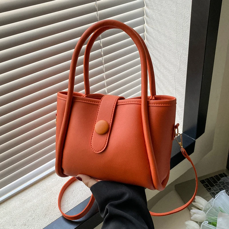 

New Solid Women Top-handle Bag Large Capacity Commute Crossbody Shoulder Bags Fashion Designer Small Tote