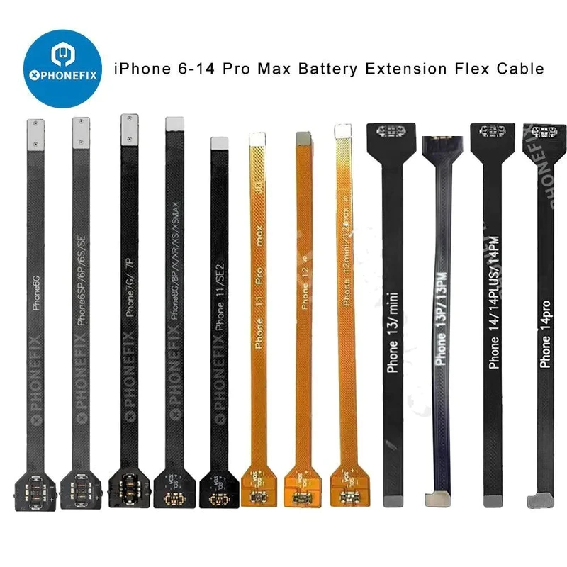 Voor Test Batterij Tester Verlenging Flex Kabel Voor Iphone 15 14 13 12Mini 11 Pro Max Xr Xs Xsmax Se1 Se2 Vervangende Onderdelen