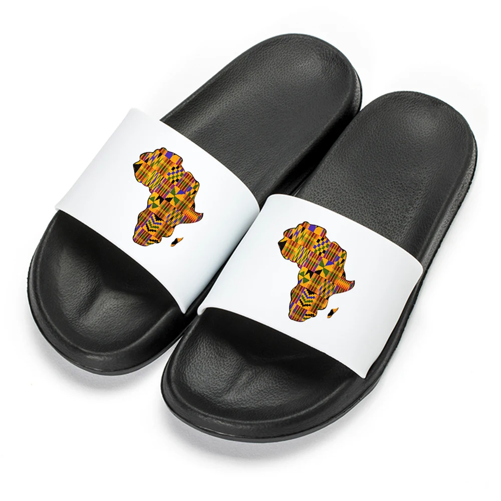 

Womens Cartoon Africa Funny Slipper Summer Pvc Slippers Outdoor Slides Soft Thick Soled Pool Indoor Home Slippers Unisex