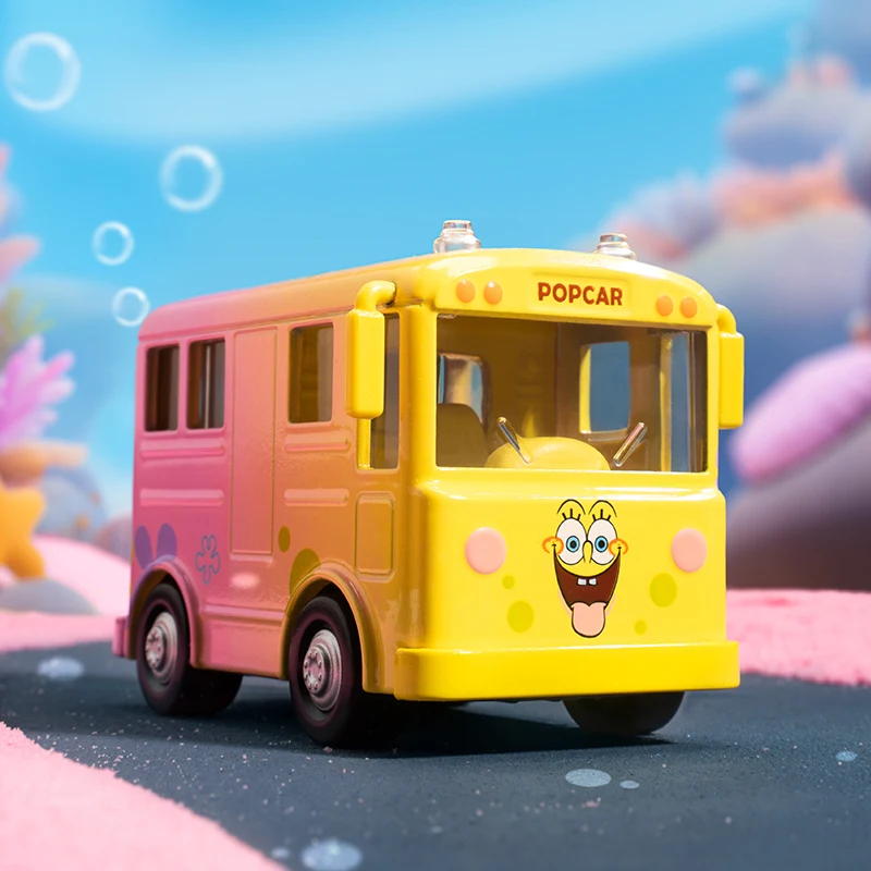 팝 마트 스폰지밥 관광 자동차 시리즈 차량 미스터리 박스 1PC/9PCS 블라인드 박스 POPMART 자동차 장난감