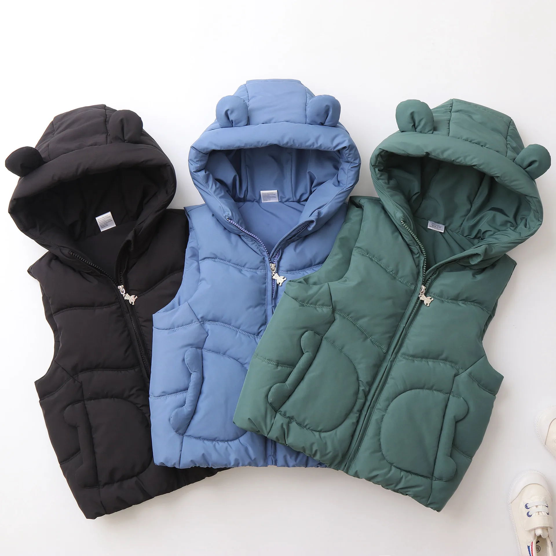 Thicken Lining Kids Waistcoat Windybreaker Jacket