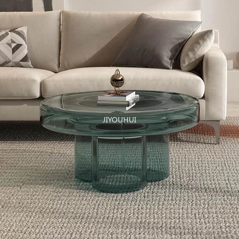 

Minimalist Breakfast Coffee Table Design Aesthetic Waterproof Simple Coffee Table Mobile Space Saving Table Basse Home Furniture