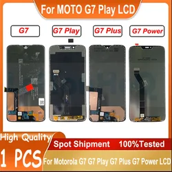 AMOLED LCD Display & Touch Screen Digitizer Replacement for Motorola Moto G7 Series (G7 Play Gold Frame)