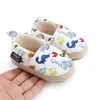Baby Boy Girl Shoes Dinosaur Print Closed Toe Walking Shoes Casual Slip On Shoes for Spring Fall 4