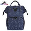 Disney Mickey New Diaper Bag Backpack Cartoon Fashion Pregnant Women's Bag Large Capacity Multifunctional USB Baby Diaper Bag 2