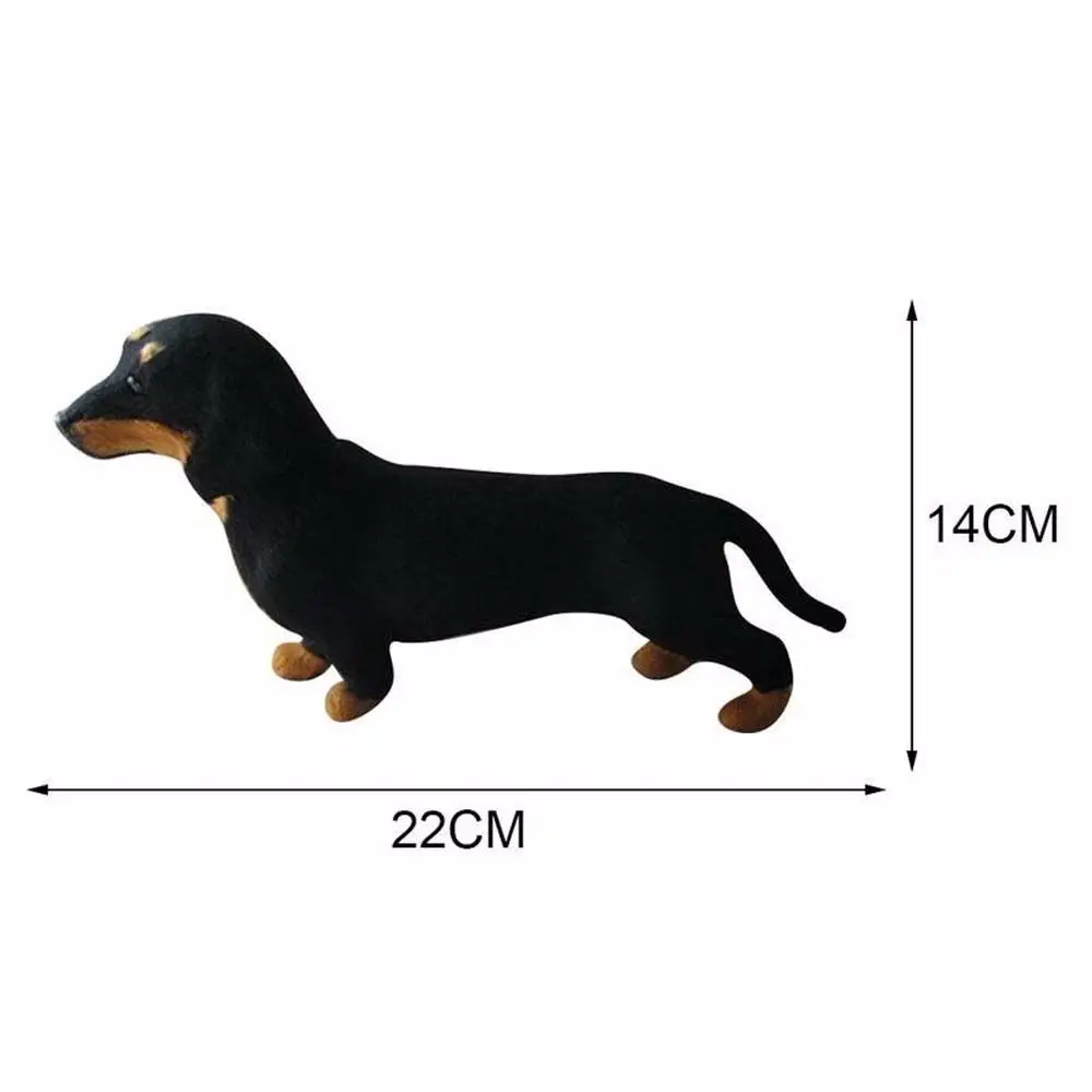 Simulation Dachshund Animal Model Stuffed Toy Pet Dog Handmade