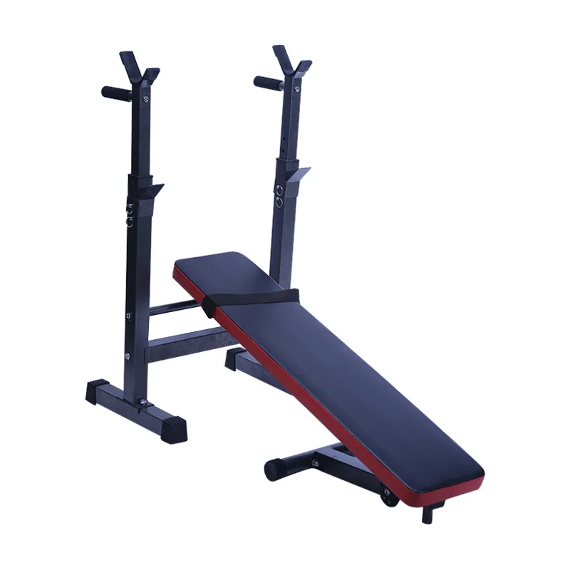 MIYAUP-Adjustable Folding Barbell Rack, Strength Training Benches, Workout Weight, Home Fitness Exercise