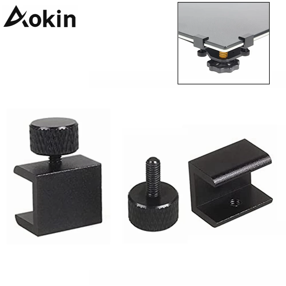 4PCS 3D Pritner Parts Glass Heated Bed Clip Clamp Adjustable Fixed Heatbed Clip Aluminium Alloy Hotbed Build Platform Retainer 3d pritner parts 4 8pcs glass heated bed clip clamp heatbed clip aluminium alloy ultimaker hotbed build platform retainer ender