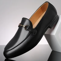 2025 Hot Sale British Style Loafers Europe America Soft Soles Comfortable Men's Formal Shoes Men's Genuine Leather Casual Shoes 1