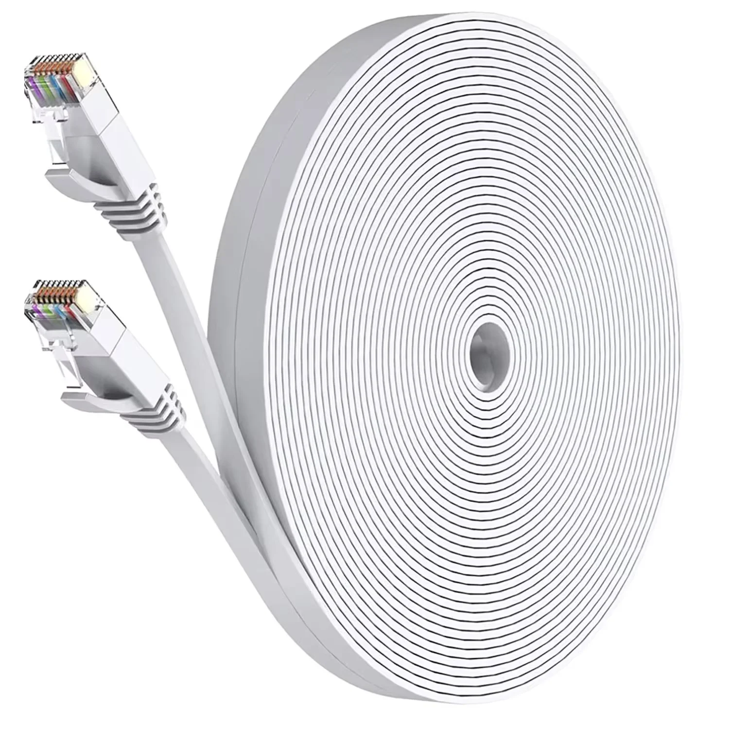 CAT6 Ethernet Cable Flat UTP Network Cable 50M RJ45 Patch LAN 0.1M 0.2M 0.3M 20M 50M