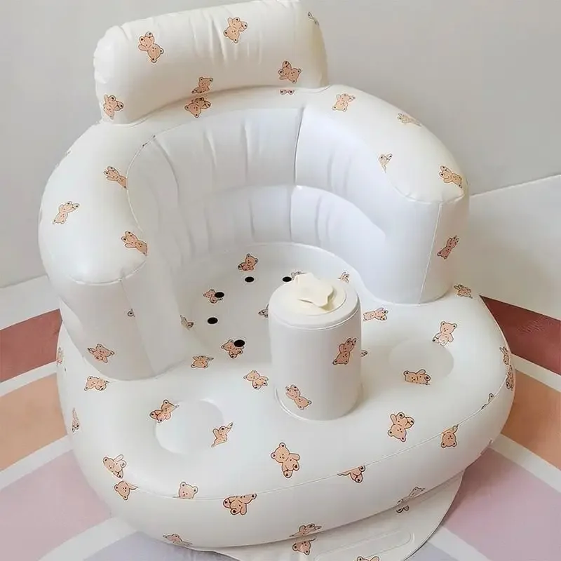 PVC Baby Inflatable Small Sofa Learning To Sit Baby Learning Seat Bath Bath Stool Portable Folding Toys Kids Sofa for Kids