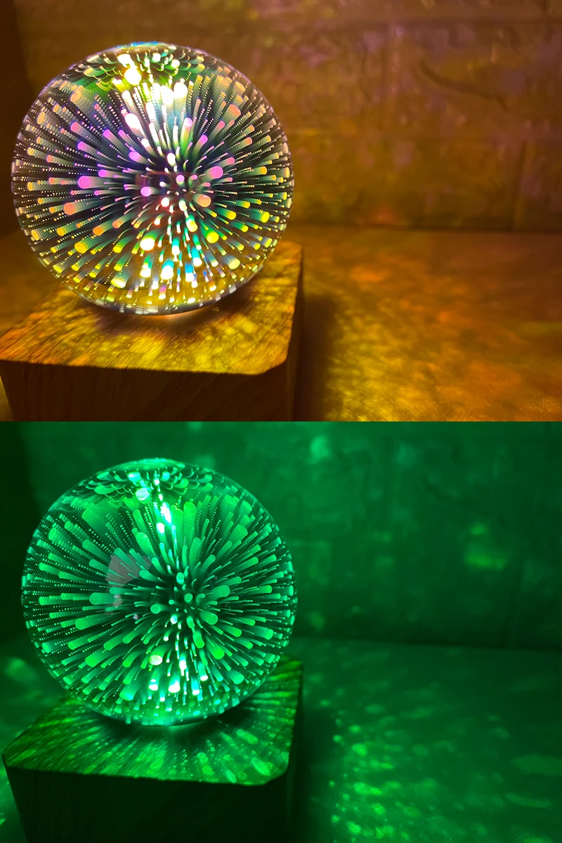 LED 3D Night Light Starry Sky Colorful Atmosphere Projection Lamp Night USB Table Desk Lamp Bedroom Sleep Lamp Decoration Gift