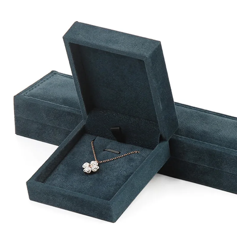 New Sewing Jewelry Box, PU Thick Edge Ring Box, Pendant Bracelet Box, Jewelry Storage Box