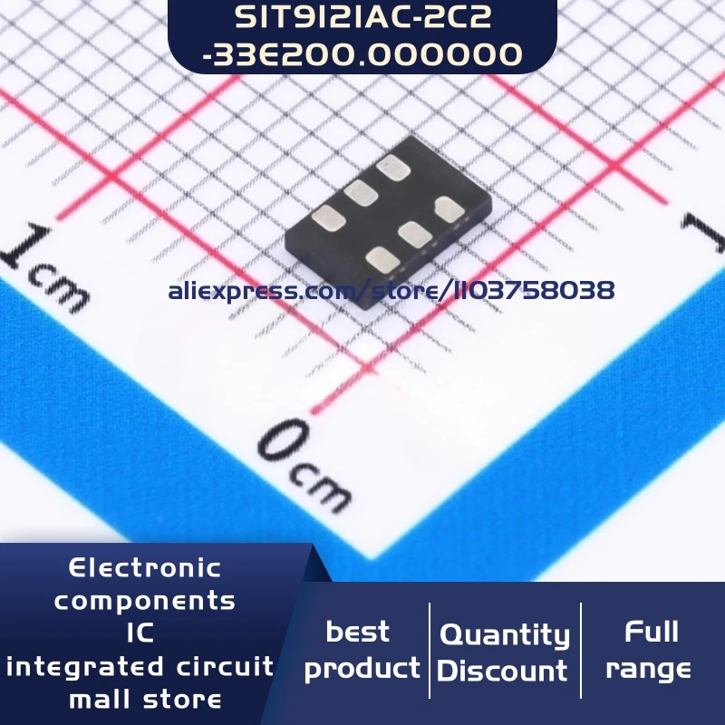 10개/묶음 SIT9121AC-2C2-33E200.000000 200MHZ ±25ppm 3.3V 5032 6P 크리스탈 오실레이터 공진기 6-SMD 재고 있음