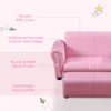 Kids Sofa Set with Footstool for Toddlers and Babies, Pink 5