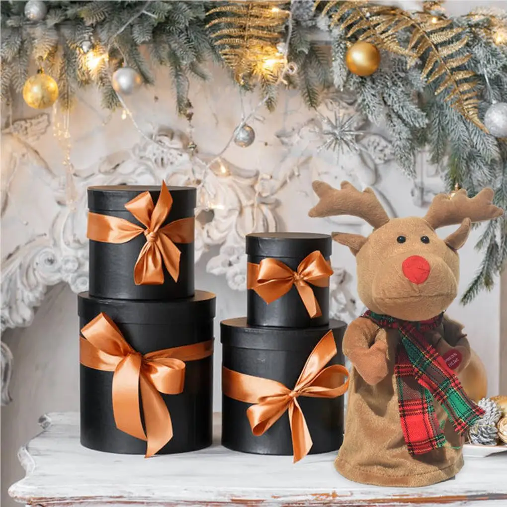 

Рождественская кукла, Рождественская Детская игрушка, витрина, украшение на батарейках