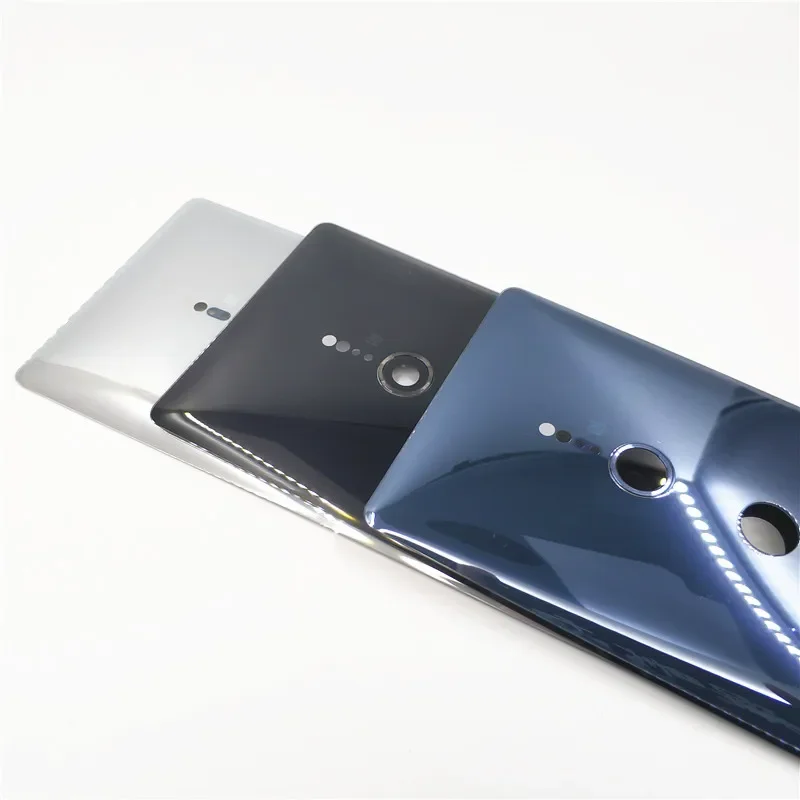 Xperia XZ2 용 세라믹 유리 후면 배터리 커버, 후면 문짝 케이스 하우징 및 카메라 렌즈