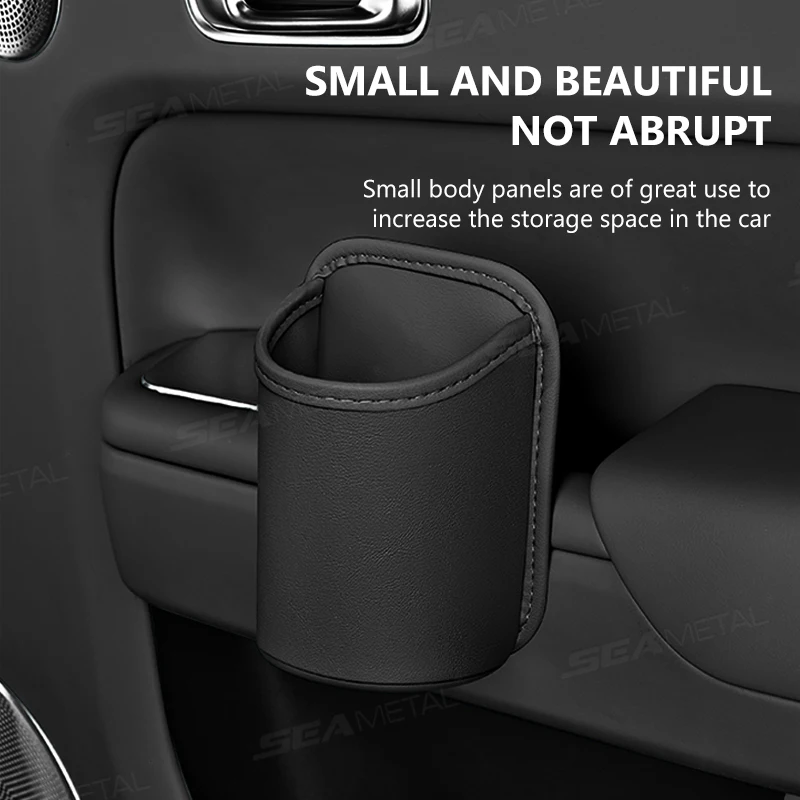 Premium Leatherette Car Door Cup Holder Waterproof Wear Resistant