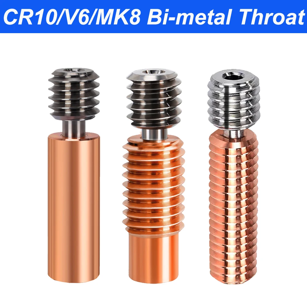 peças de impressora cr10 bi-metal heatbreak cobre